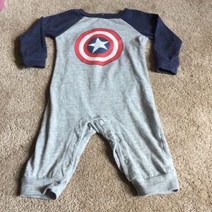 💲2 for $6💲 Marvel Captain America Romper 6-9m